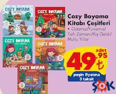 COZY BOYAMA KİTABI ÇEŞİTLERİ fiyat ve kampanya bilgisi